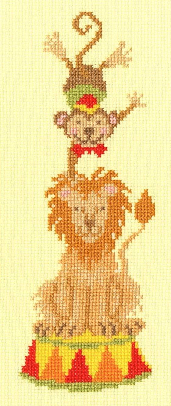 Bothy Threads Little Stitchers Counted Cross Stitch kit - The Greatest Showmen, 8 x 22cm