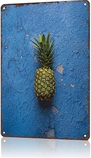 Funny Signs Pineapple Tin Sign Vintage Metal Signs For Restaurant Kitchen Bar Cafe Wall Decor 8x12inch