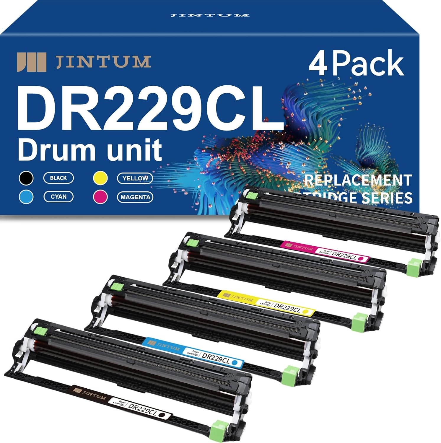 DR229CL Drum Unit Replacement for Brother DR229CL for use with TN229 TN229xl Compatible with Brother MFC-L3780CDW MFC-L3720CDW HL-L3220CDW HL-L3280CDW Printer (Not Toner)