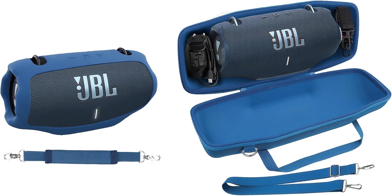 co2CREA Silicone +Hard Case for JBL Xtreme 4 Speaker