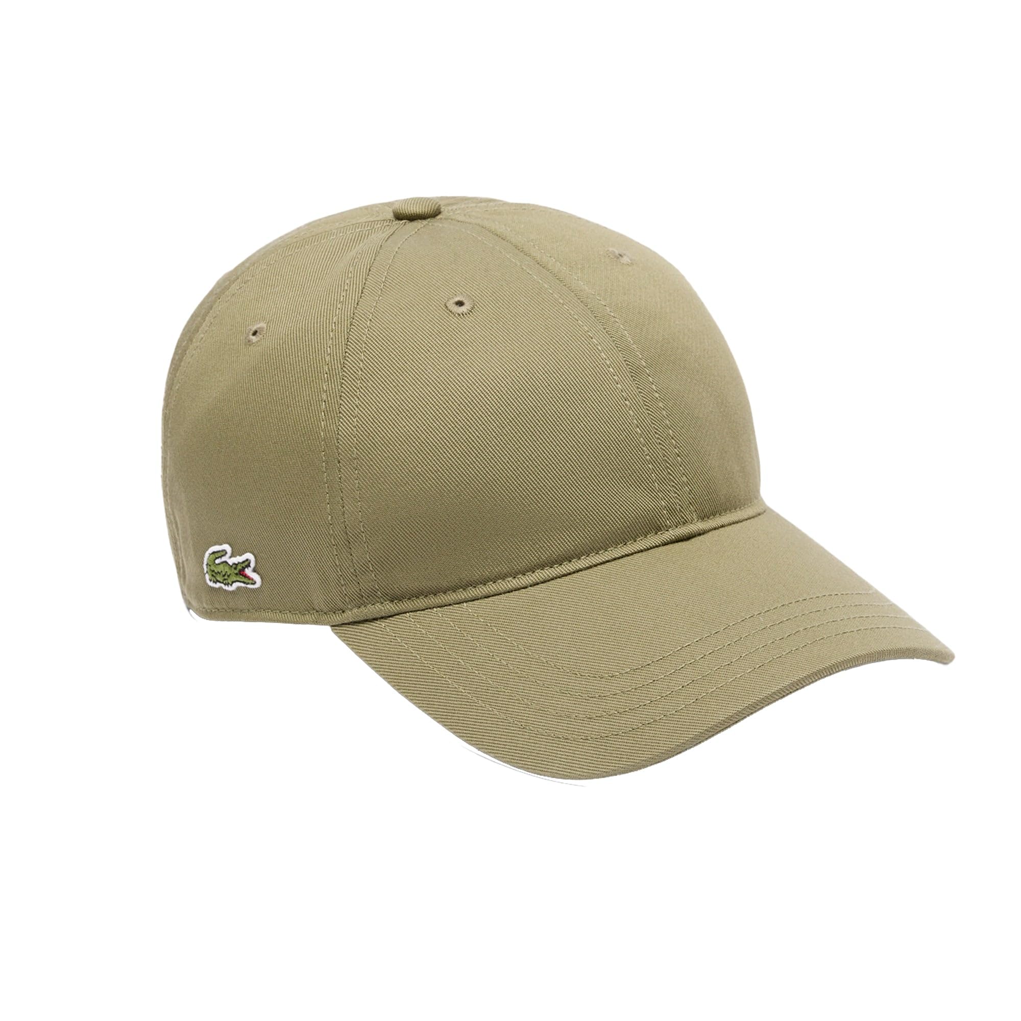 Lacoste Cotton Twill Baseball Cap, Light Green Khaki (UK, Alpha, One Size, Light Green Khaki)