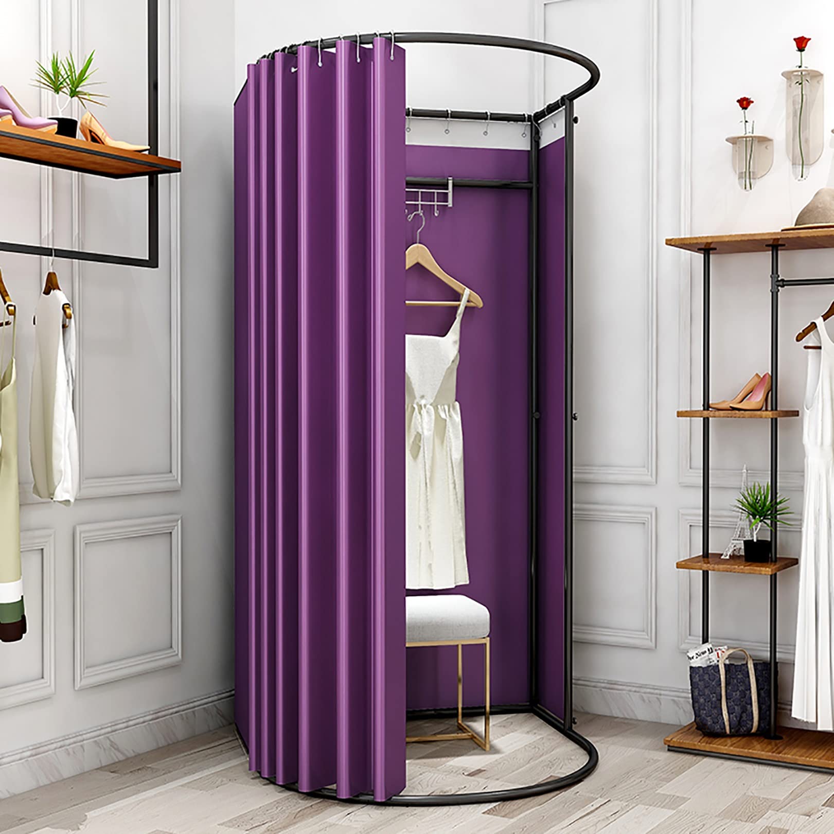 Vestiaire temporaire occultant pour bloquer les regards indiscrets