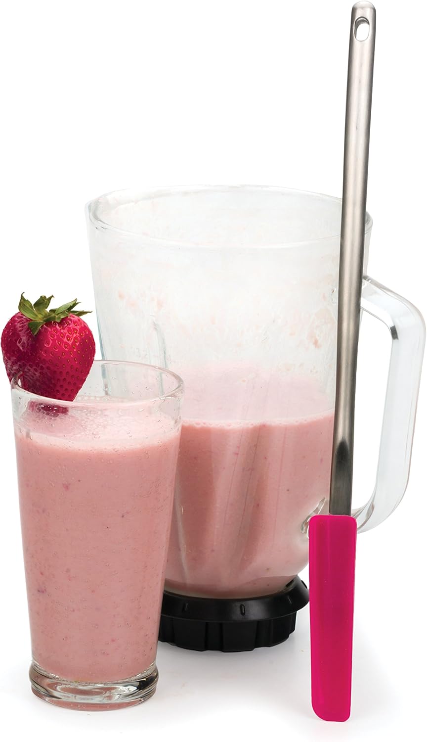 RSVP International Endurance Smoothie Spatula, 13.75x1", Pink