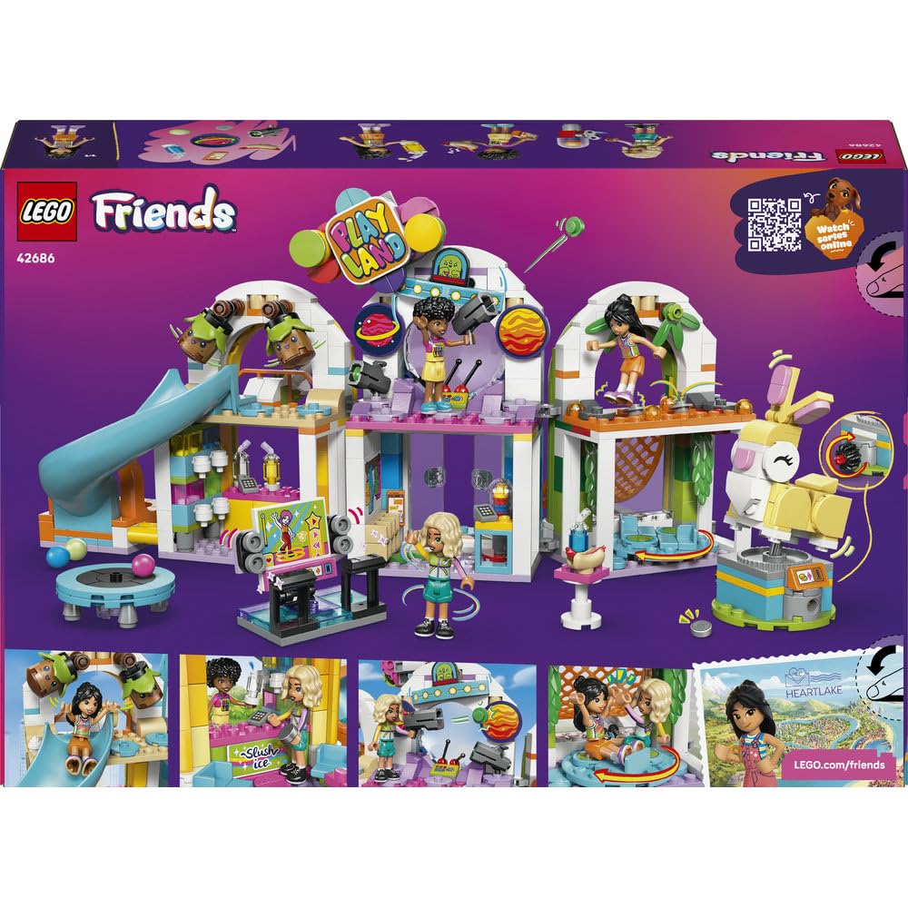 LEGO Friends Niezwykła sala zabaw 42686 | Sala zabaw, kreatywny zestaw, prezent dla dziewczynki i chłopca 7+, 668 elementów