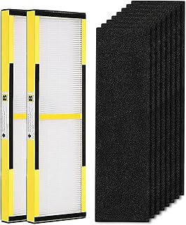 isinlive 2 Pack FLT4825 True HEPA Filter B Replacement with Activated Carbon Pre-Filters Compatible with Guardian Air Purifier AC4825 AC4300 AC4800 AC4900 AC4850