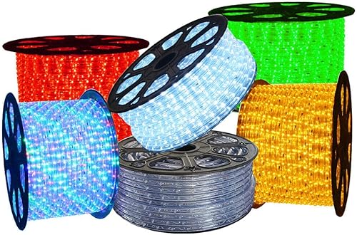 Miniatura 2 de Tira de luces LED para exteriores, impermeable, tira de luces LED verdes de 50 pies, 110 V 6500 K LED de luces conectables para exteriores,