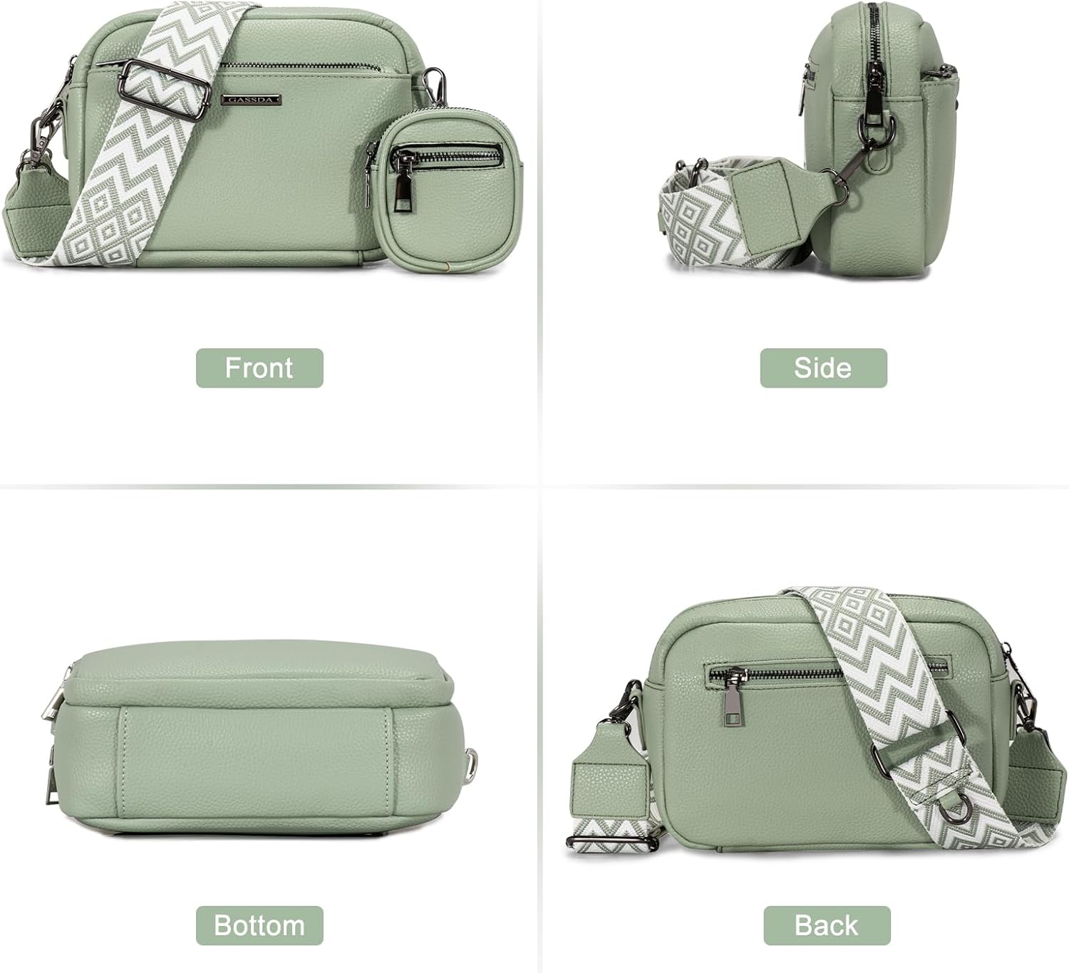 Crossbody Bags for Women Small Crossbody Purses Handbags Leather Shoulder Bag for Women - Image 6