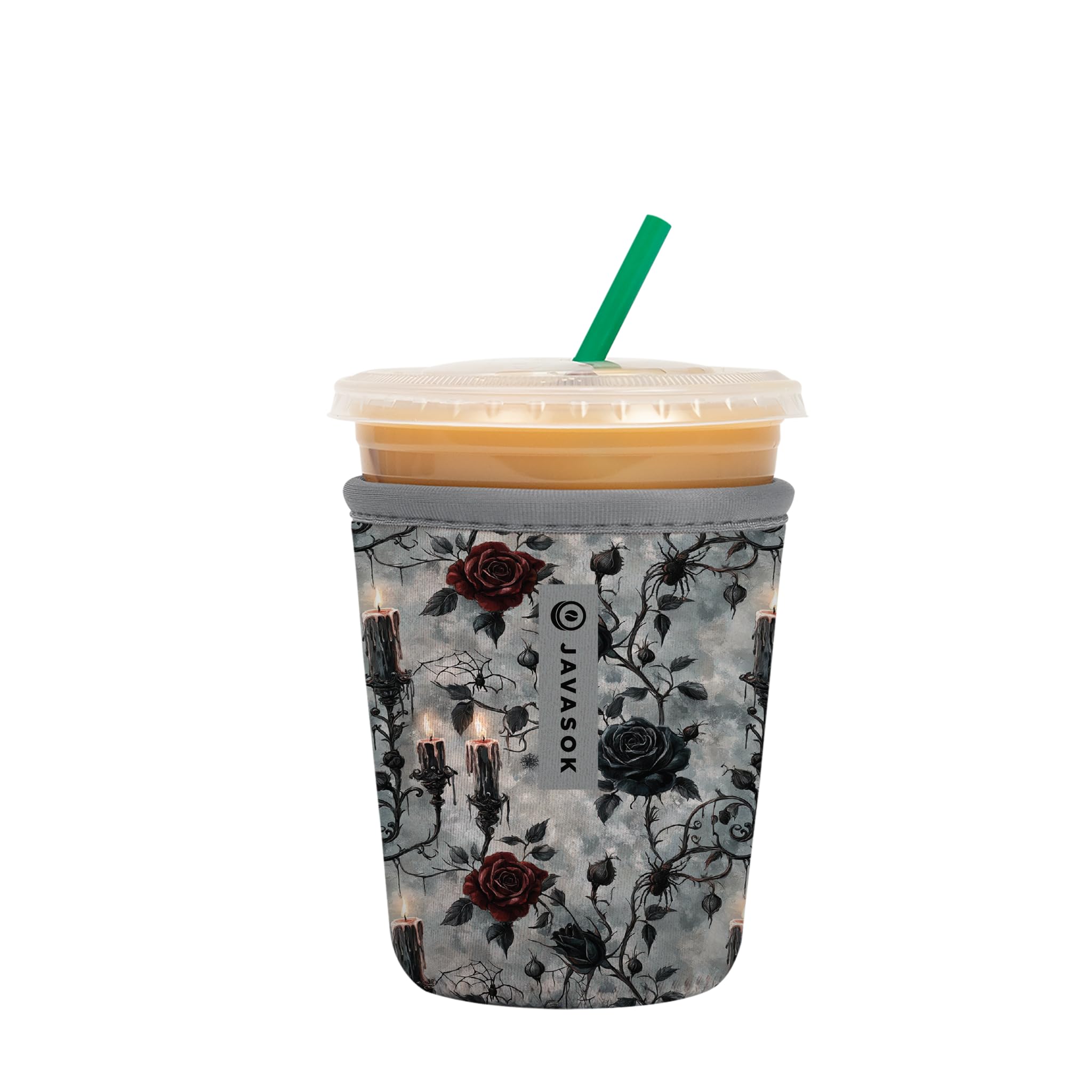 Sok It JavaSok Iced Coffee &amp; Cold Soda Insulated Neoprene Cup Sleeve (Blackthorn Manor, Small: 16-20oz)