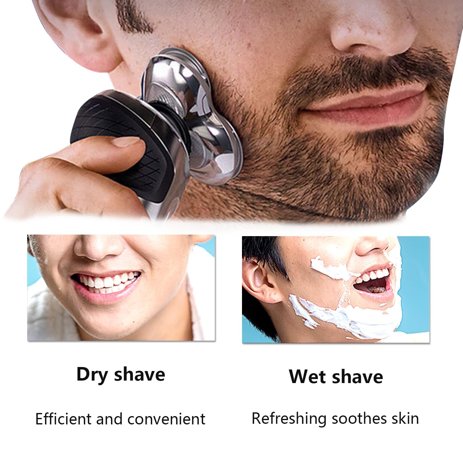 SH98 Tête de rasage de rechange complète, compatible avec Philips Norel*o Série 9000, Tête de rasage de précision avec support métallique et lames à double couche, avec brosse de nettoyage, Argent