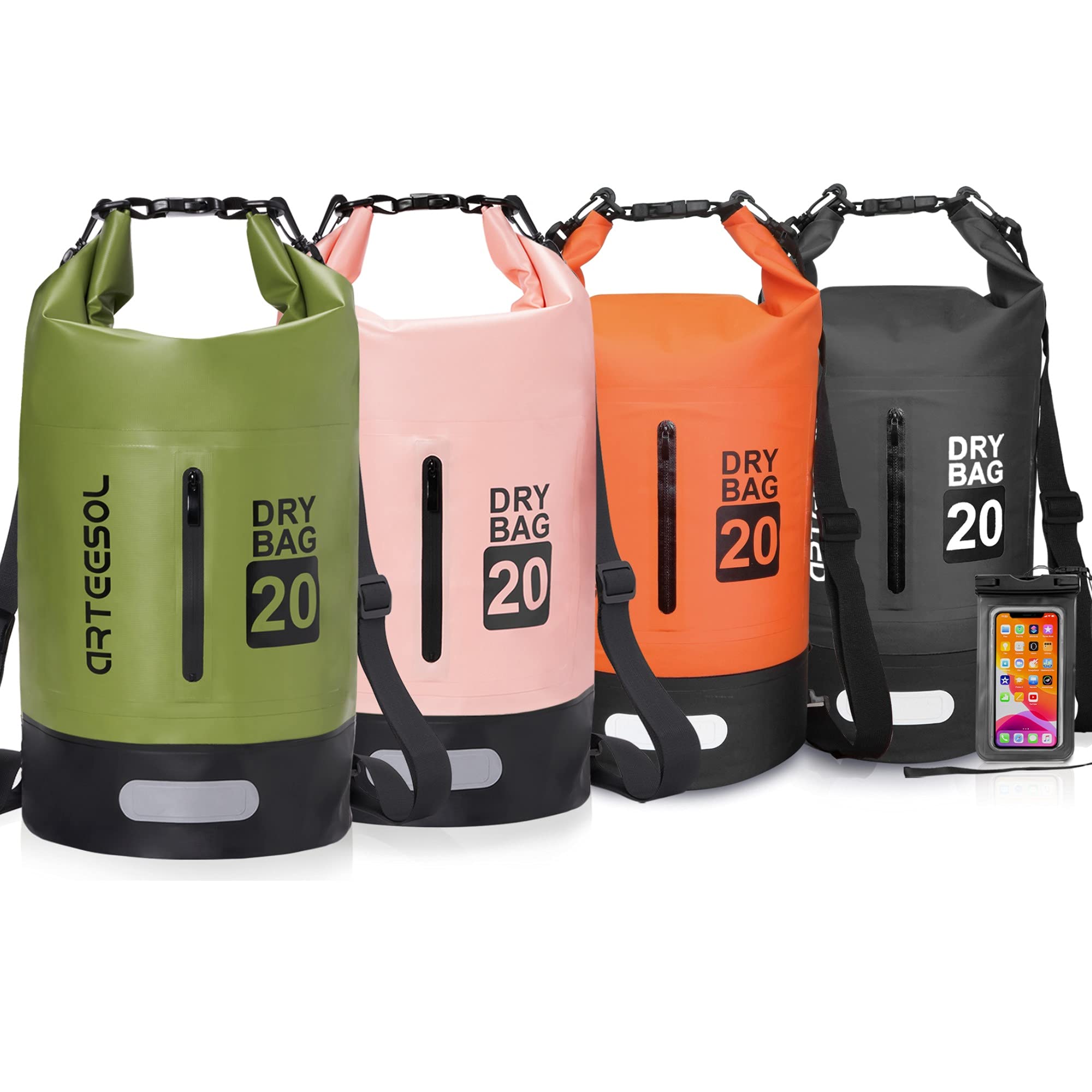 Blackace arteesol 5L 10L 20L 30L Waterproof Dry Bag/Dry Bag with Long Adjustable Strap for Kayak Boat Canoe Excursion