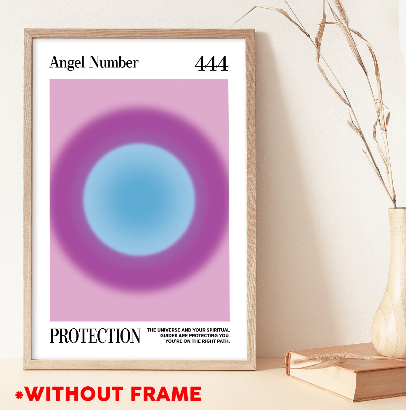 Amazon.co.jp: Teevoke 16x24 エンジェルナンバー44 ポスター 保護