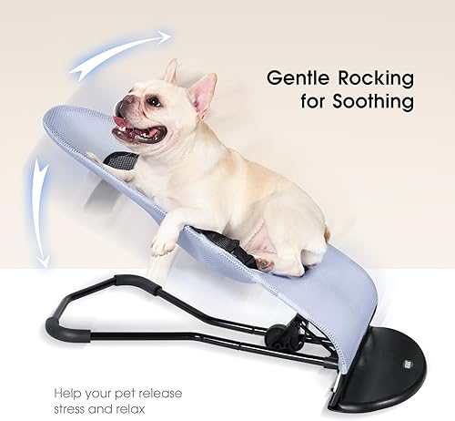 Miniatura 4 de Cama mecedora para perros para gatos y mascotas francesas, silla gorila para perros, capacidad de carga de hasta 33.1 lbs33 libras, cama mecedora
