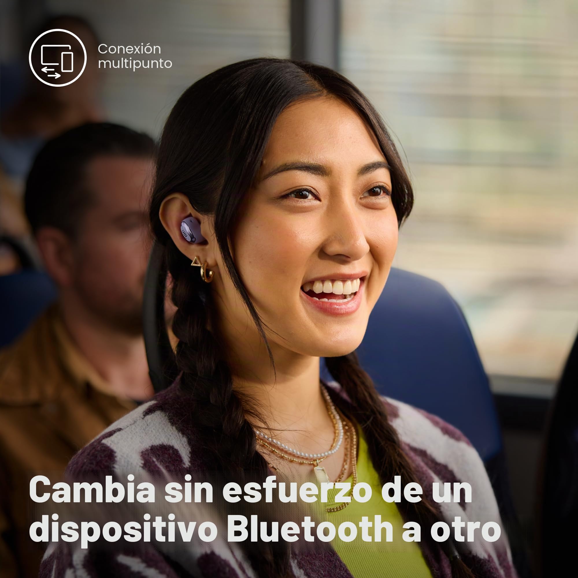JBL Live Buds 3 - Auriculares inalámbricos con cancelación de ruido, reproducción total de 40 horas, carga inalámbrica, 6 micrófonos para llamadas perfectas, conexión multipunto, IP55 impermeable y