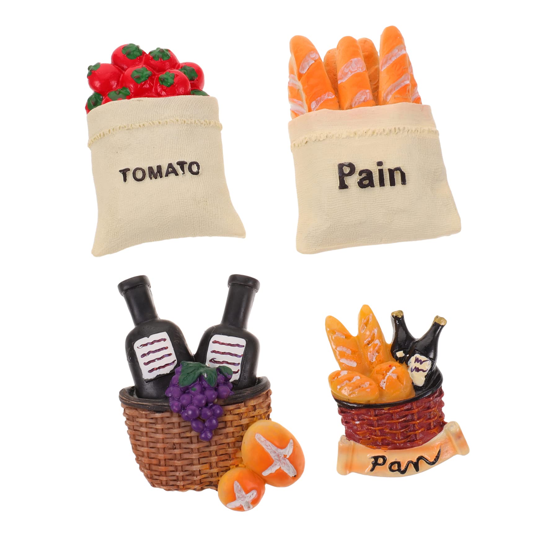 Amosfun 4pcs Fridge Magnet Cute Magnets for Fridge Miniture Decoration Office Magnets Refrigerator Whiteboard Cartoon Whiteboard Magnets Fruit Decor Dishwasher Magnet Magnets Cute Magnetic