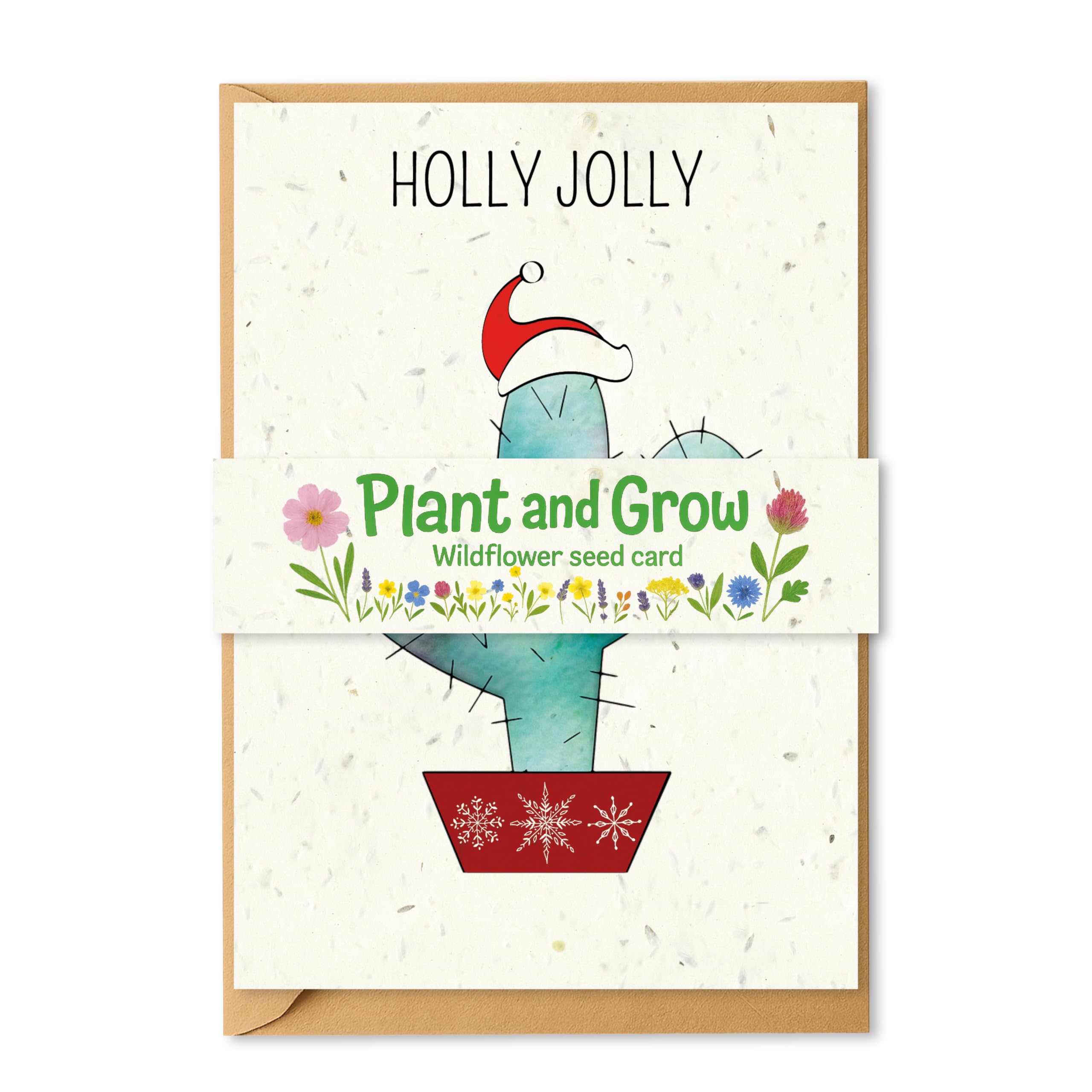 Plantable Christmas Cards, Eco Friendly Biodegradable Seed Paper Greeting Cards, Sustainable Gift - Image 2