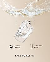 Vista 6 de Sangcon Gravity - Juego de molinillo eléctrico de sal y pimienta, molinillo automático con luz LED, funciona con pilas, grosor ajustable con una