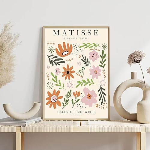 Miniatura 6 de Pósteres de mercado de flores, impresiones artísticas minimalistas para pared, impresiones de Matisse, Picasso Yayoi Kusama William Morris, arte de