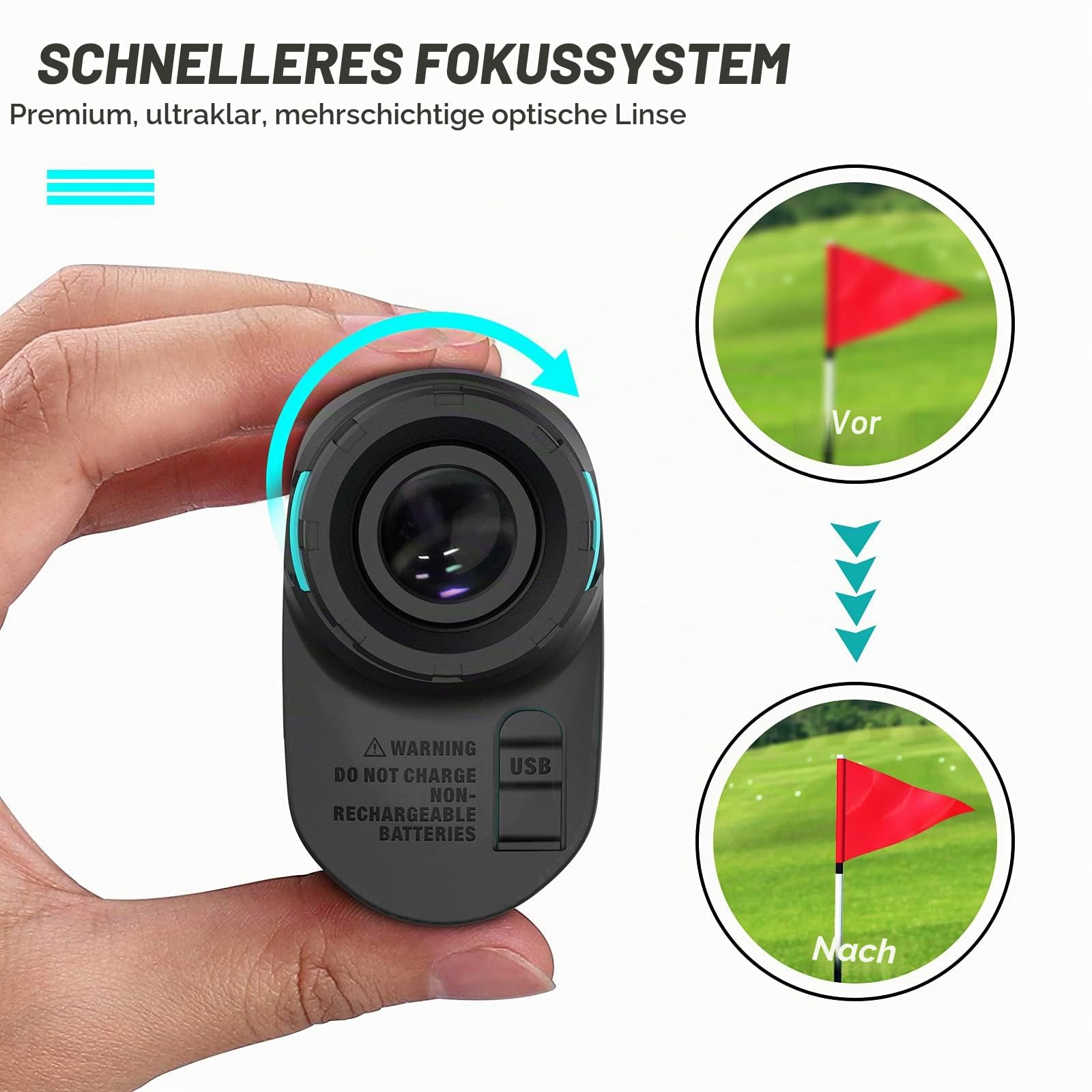 MiLESEEY Laser Entfernungsmesser Jagd Bogenschießen 1000yards/915M，Rotes oder Schwarzes Display, 90% Lichtdurchlässigkeit, Geschwindigkeit Messung, Regen- und Nebelmodus mit 6X Vergrößerung