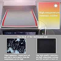 Vista 5 de JKCOVER Tapetes para tablero Compatible con Subaru Crosstrek/Impreza 2018-2022 2023 y Subaru Forester 2019-2024 Accesorios Tapetes para consola Rojo