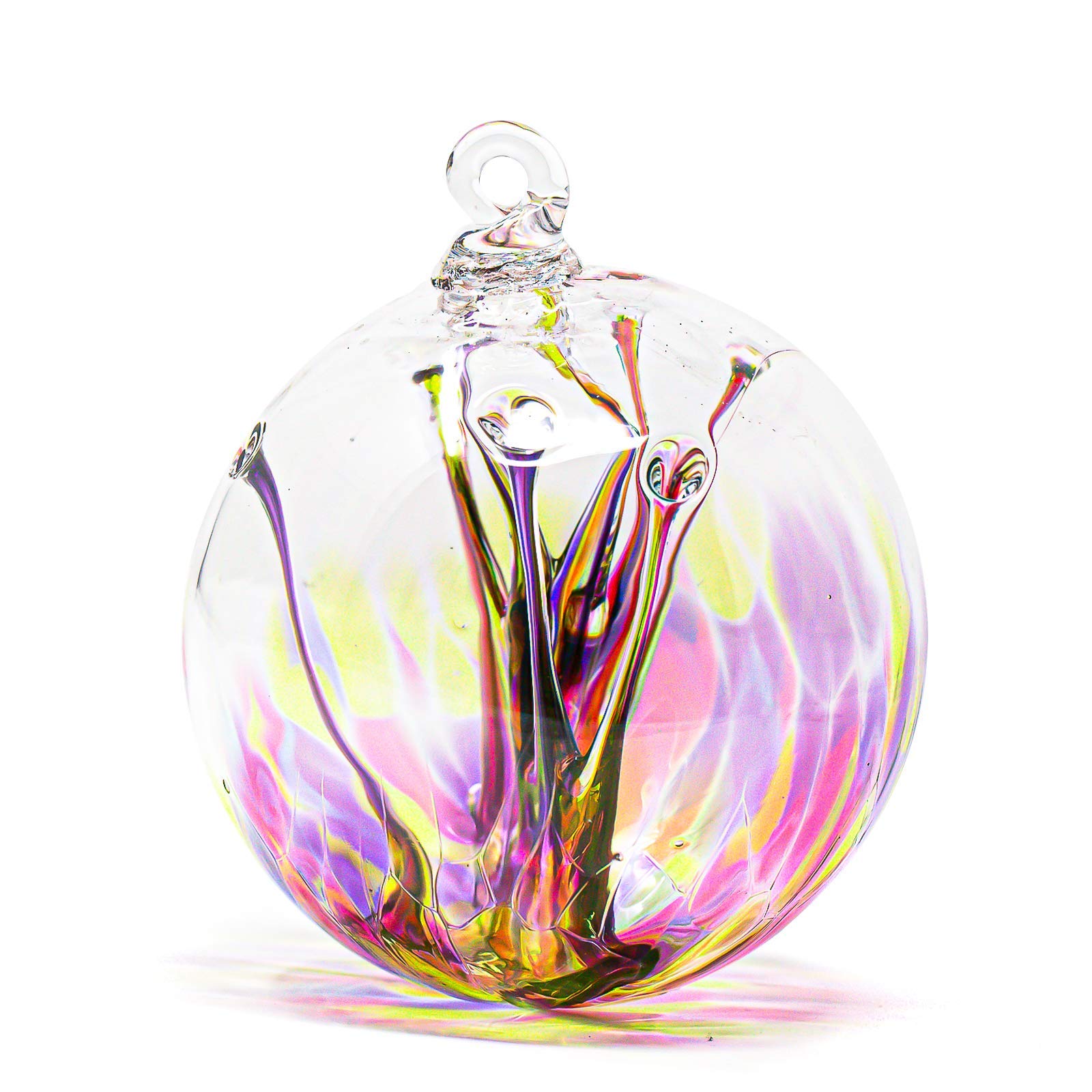 Luke Adams Handmade Glass Gazing Ball (Bloom)