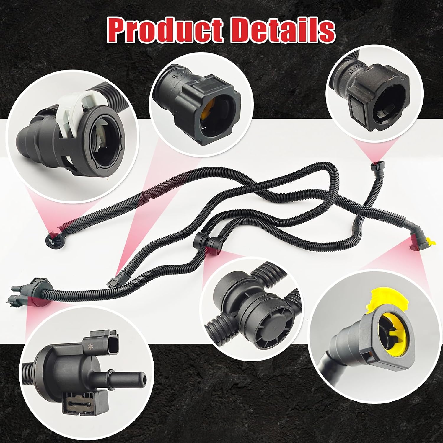 Vapor Canister Purge Valve for 2.0L Ford Edge 2018-2024 for 2.0L Lincoln Nautilus 2019-2023 MKZ 2018, Replaces K2GZ9D289A K2G39D289AE