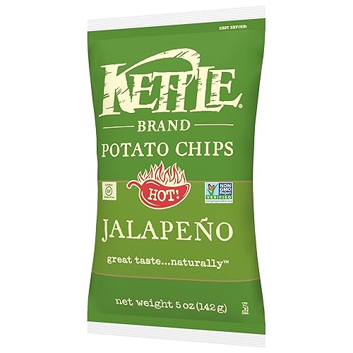Vista 64 de Kettle Brand Papas fritas, papas fritas con ajo y parmesano, 7.5 onzas (paquete de 12)