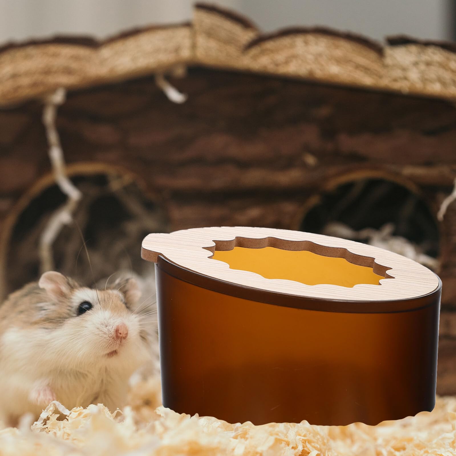 2stücke Chinchilla-sandbadbehälter für Hamster Meerschweinchen und Kleintiere Robuste Badewanne mit Hoher Seite für Effizientes Badesand-Management und Einfache Reinigung