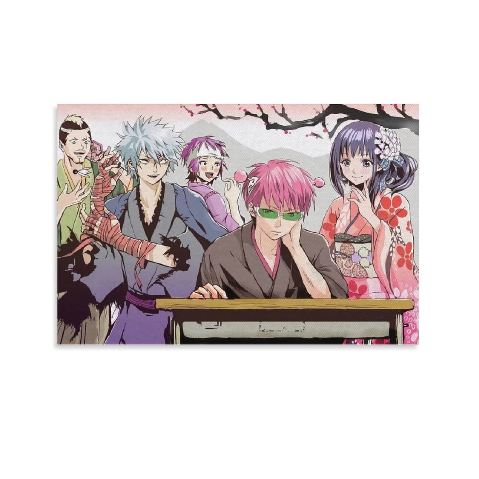 Amazon.com: TGYY Saiki Kusuo Anime Poster The Disastrous Life Of K. Room  Decorative Painting Home Canvas Art And Picture Printing Suitable for Home,  Office, Dorm, Living Wall Decor 12x18in: Posters & Prints