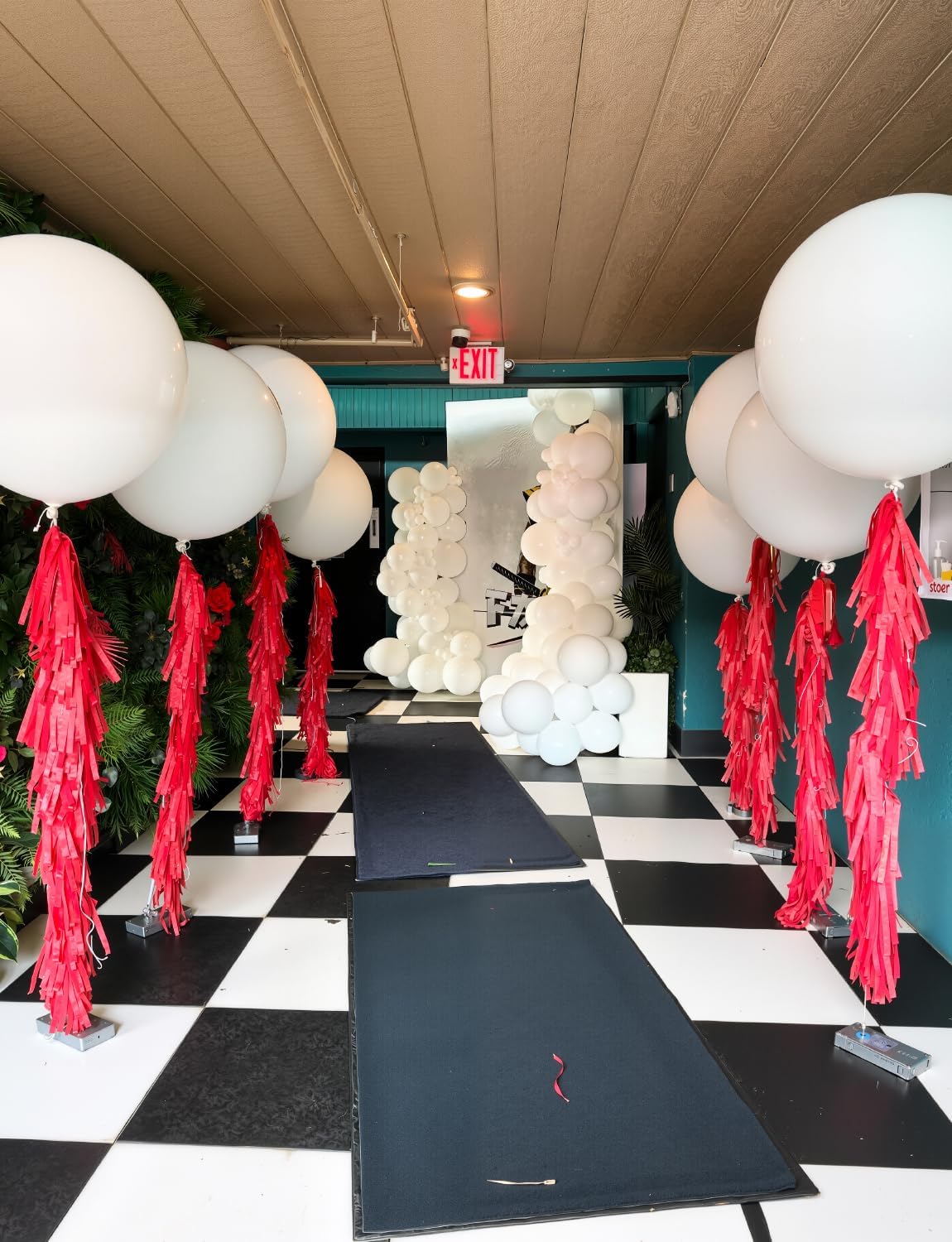36 Inch White Balloons - Giant Balloons Jumbo White Latex Balloon Extra Large Round Balloon for Christmas Wedding Bridal Birthday Bachelorette Party Decorations (4Pcs), Photo Shoot