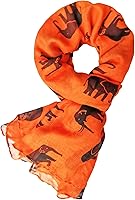 Vista 7 de V28 Hermosa bufanda larga y suave con estampado de elefante azul - grande