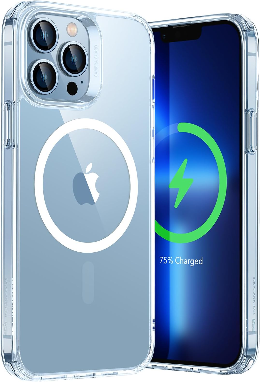 ESR for iPhone 13 Pro Case, MagSafe Phone Case Compatible with iPhone 13 Pro, Magnetic Wireless Charging, Reinforced Drop Protection, Scratch-Resistant Back, Classic Series, Clear