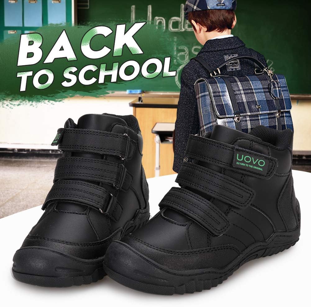 UOVO Kids Boys Shoes Water Resistant Boots Non-Slip Mid-Top Skateboarding Childern Athletic (Little/Big Kids)