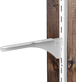 和気産業 1X4ピラシェル棚受 棚受け金具 白 1X4材 2枚用 左 ピラシェルシリーズ 棚板 壁面 収納 WPS020 1枚入