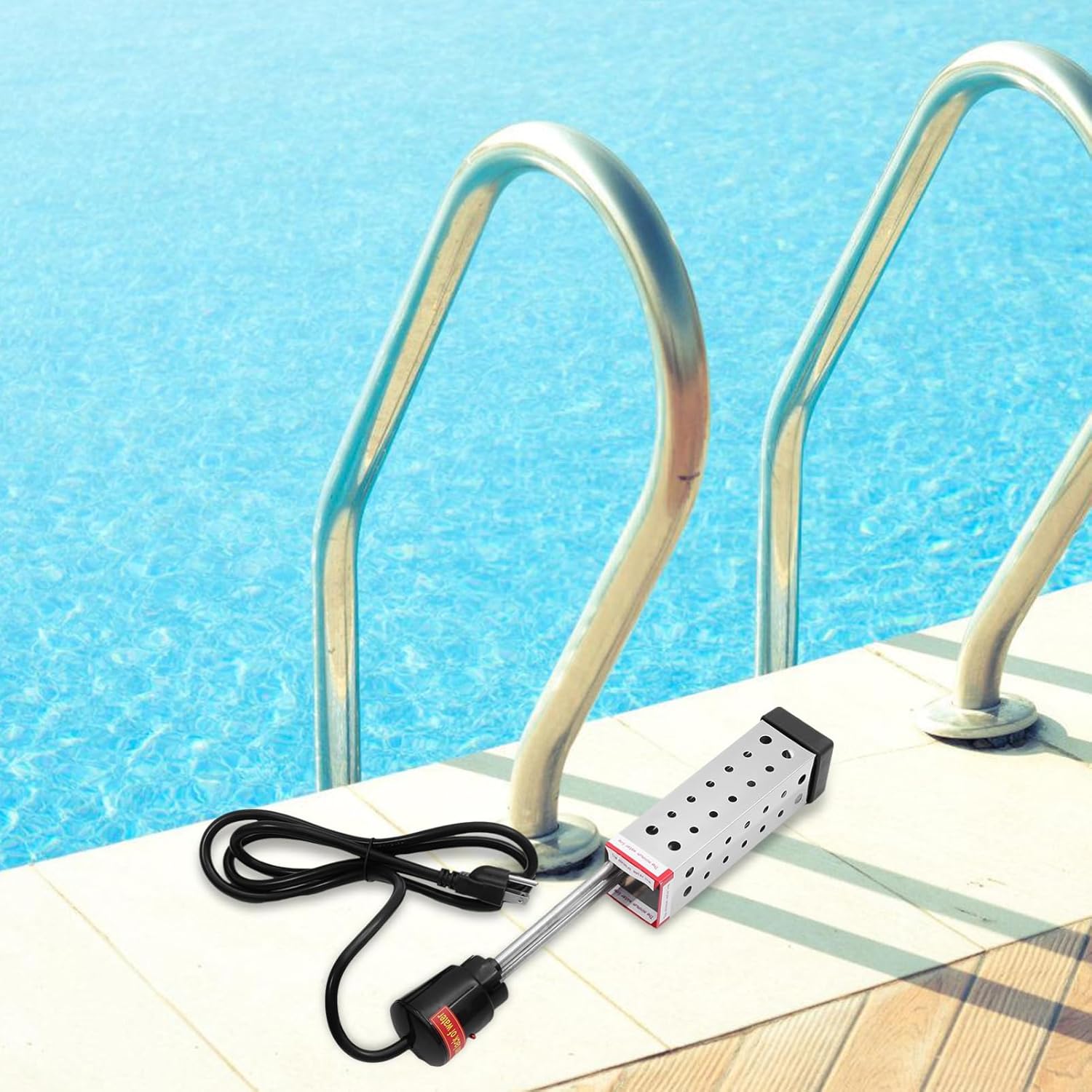 1500w Pool Heating Tube Fast Heating Electric Water Heater for Pool Suitable for Buckets Basins and Bathtubs Safe Design Us