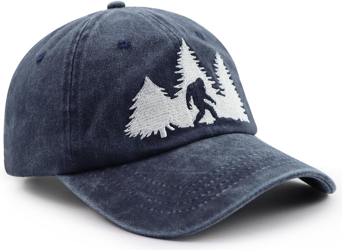 Bigfoot Hats for Men Women, Funny Adjustable Cotton Embroidered Sasquatch Baseball Cap - Image 3