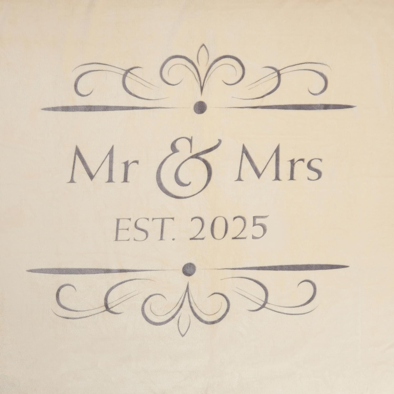 Soft Sentiments Outrageously Soft Reversible Velvet Ultra Plush Throw - 50 x 60 Inch - Mr & Mrs 2025