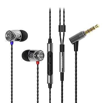 Soundmagic E10C in-Ear Wired Headphones with Mic (Black)