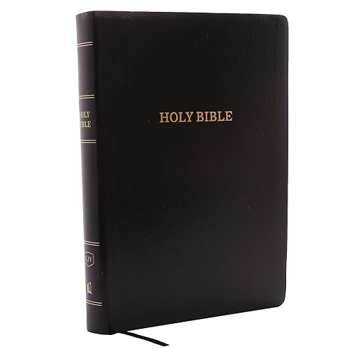KJV, Reference Bible, Center-Column Giant Print, Leather-Look, Black, Red Letter, Comfort Print: Holy Bible, King James Version