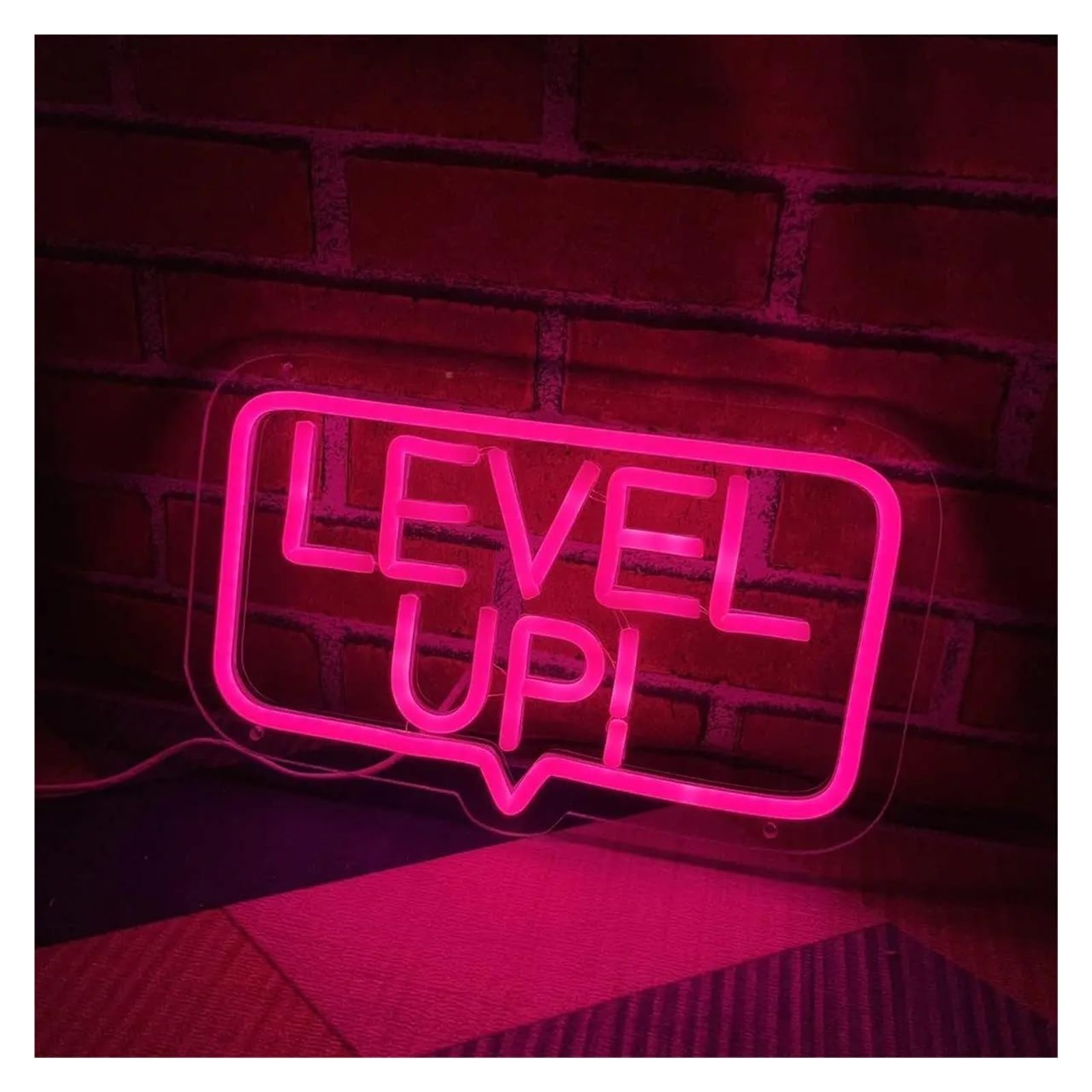Business per insegne al per neon per alimentazione per luminosità regolabile Level Up! 19,55 cm x 31,49 neon