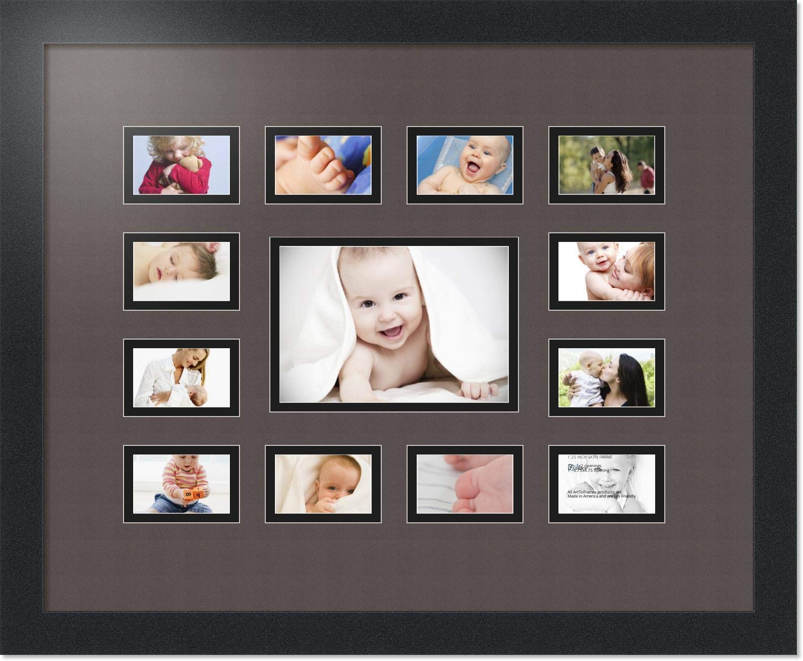 Amazon.co.jp: ArtToFramesコラージュフォトフレームダブルマットwith