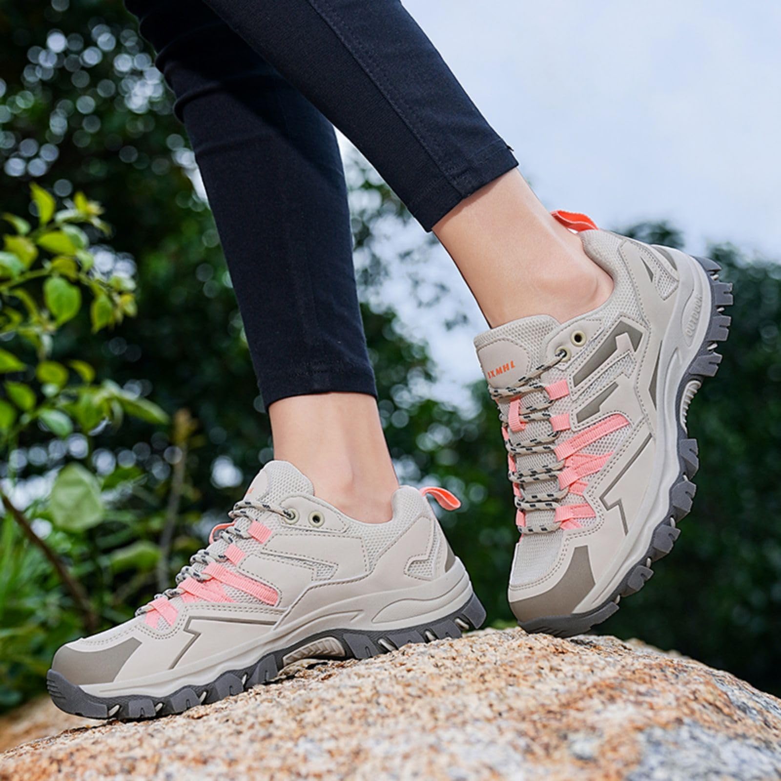 Unisex Low Hiking Shoes Walking Boots Hiking Shoes Waterproof Outdoors Sporty Non-Slip Comfortable Lightweight Mountain Boots Trekking Shoes
