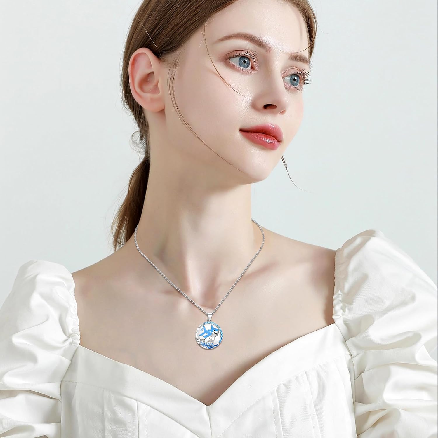 Witches Knot/Sigil of Lilith/Star of David Necklace 925 Sterling Silver Eye Necklace for Women & Girls Protection Amulet Necklace Evil Eye Witch Pendant Wiccan Jewelry Gifts