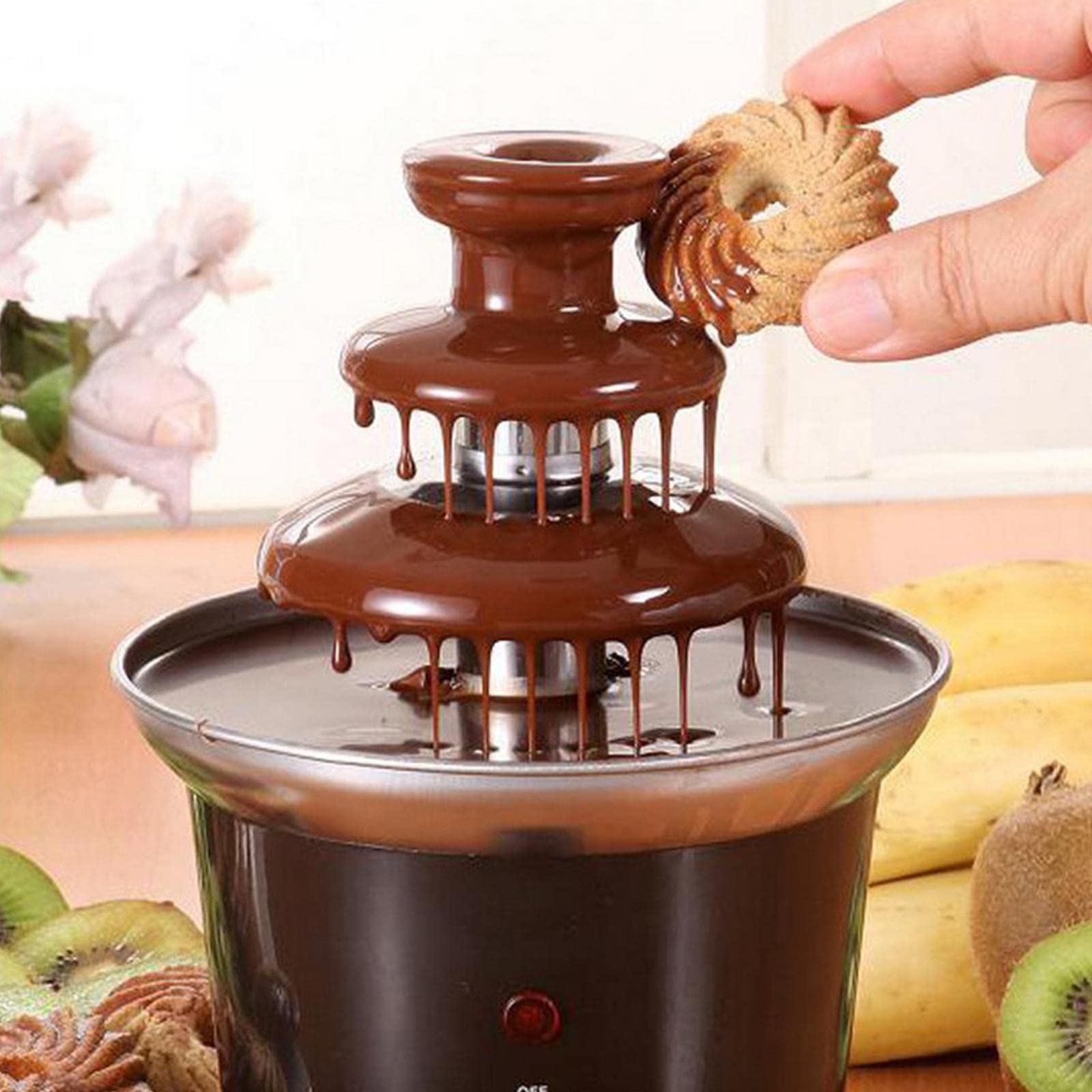 Compact Chocolate Fondue Fountain Easy to Assemble DIY Waterfall Liqueurs | Home & Garden | Kitchen, Dining & Bar | Small Kitchen Appliances | Fondue Sets-image-11