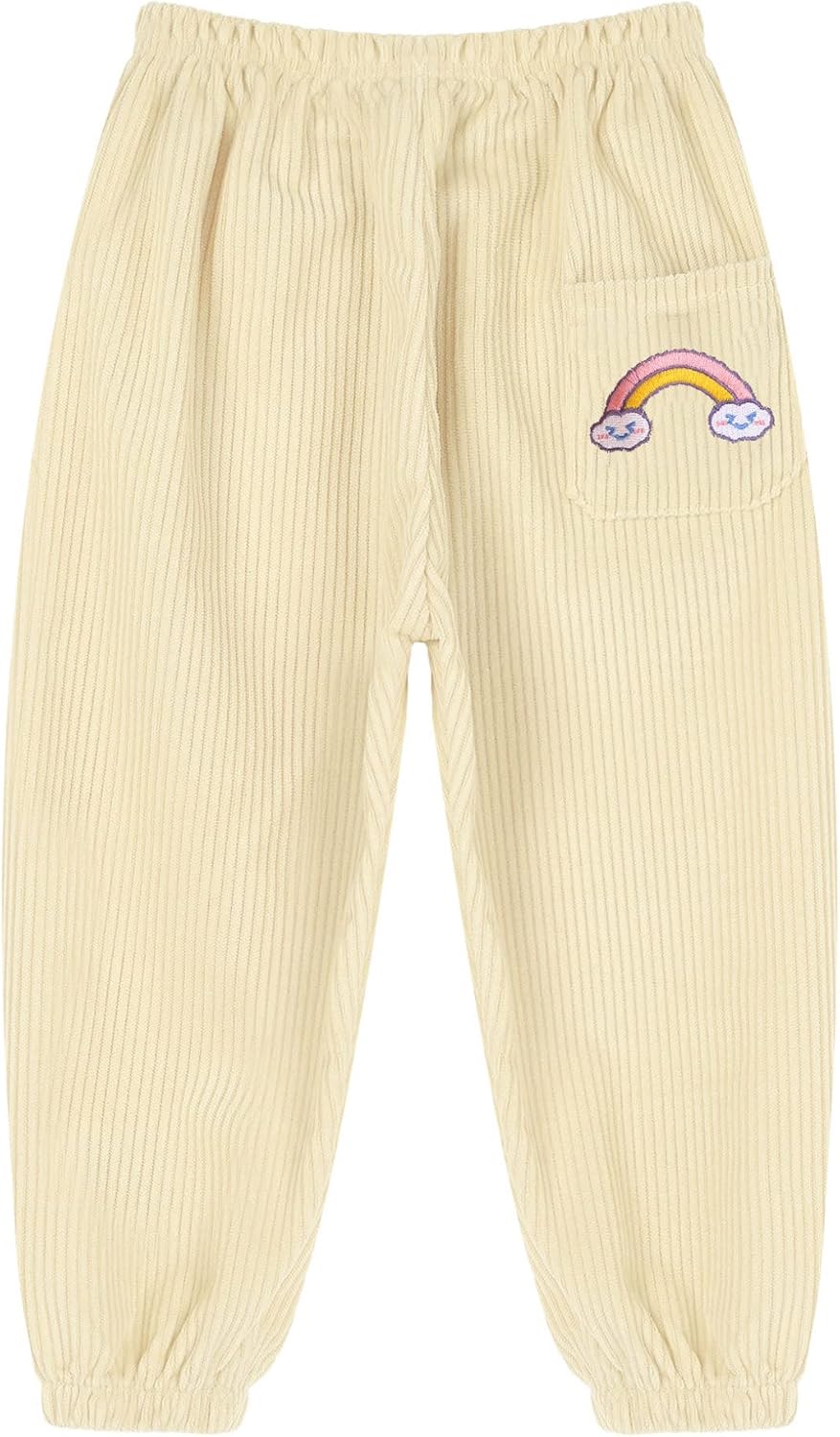 Baby Boys Girls Soft Harem Pants Elastic Waistband Solid Color Trousers Bottom