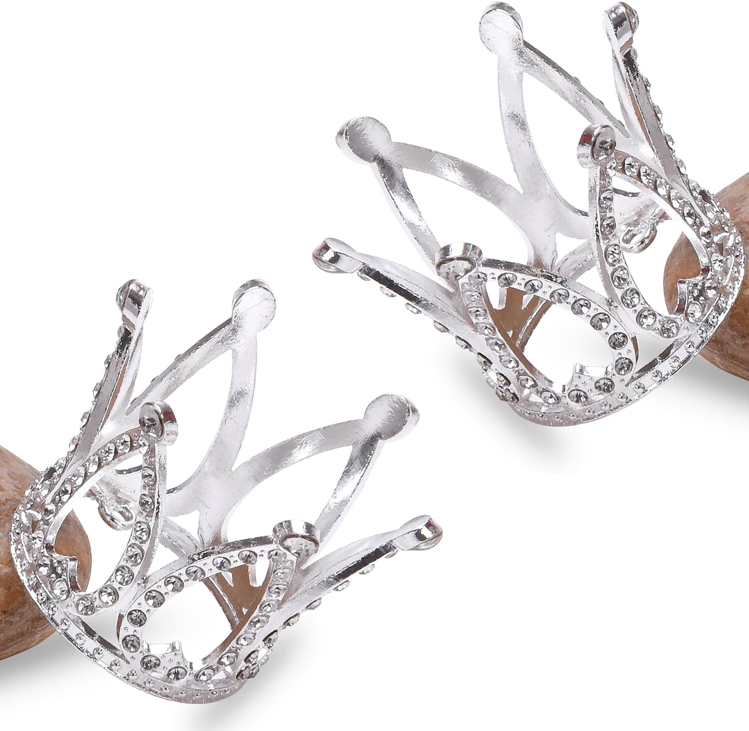 Mini Infant Crown Baby Princess Tiara Cake Topper Crystal Rhinestone Small Gold Cupcake Crown for Newborn Photo Prop Royal Prince Themed Birthday Wedding Christmas Party Decorations