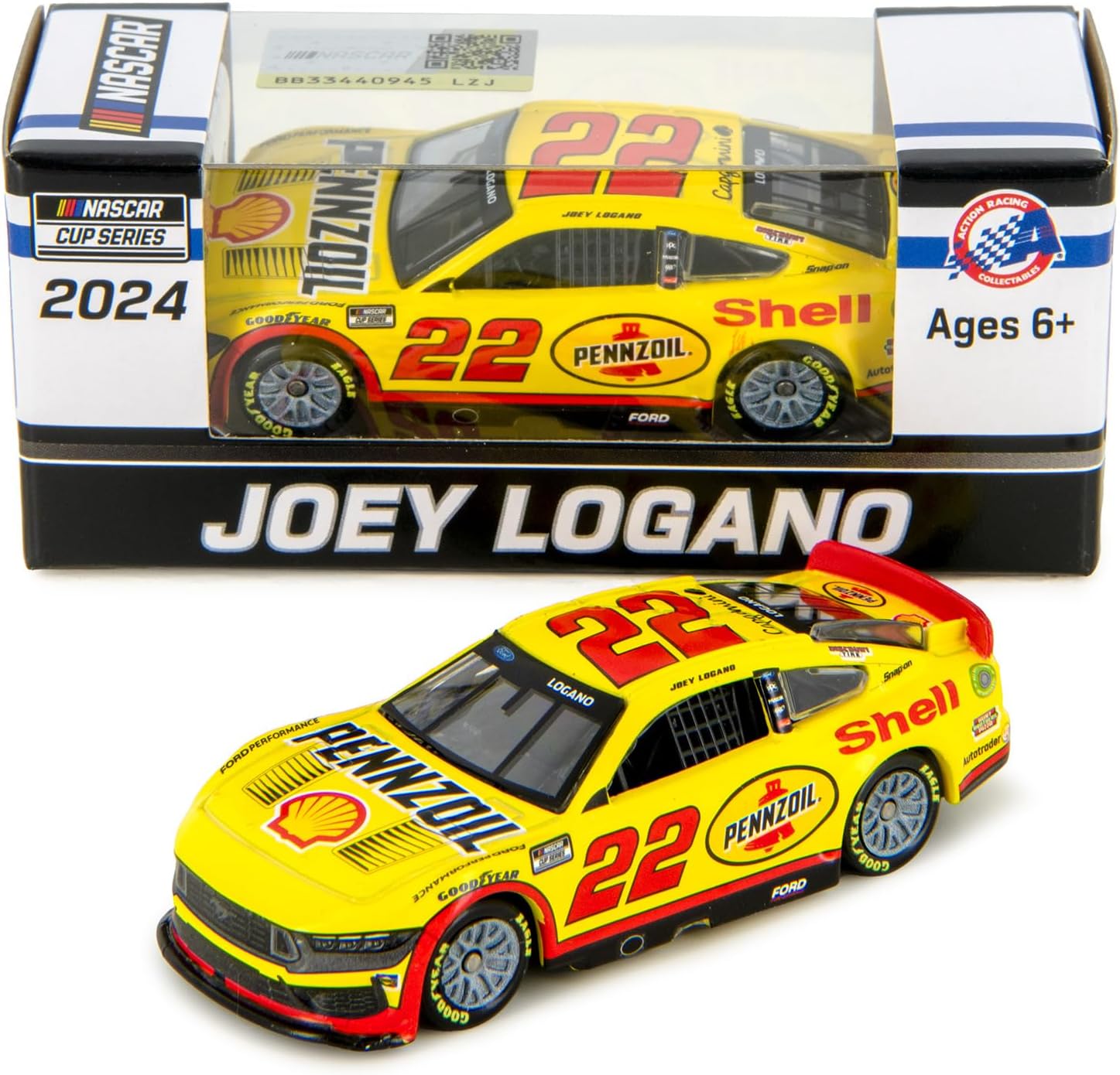 Lionel Racing Joey Logano 2024 Shell Diecast Car 1:64 Scale