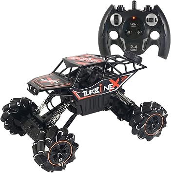 1/12 4WD Alloy Traverse RC Truck Stunt High Speed Remote Control Car Model 2.4G Side Drift Lateral Drift Children Christmas Remote Control Toy Car Gift Color Red