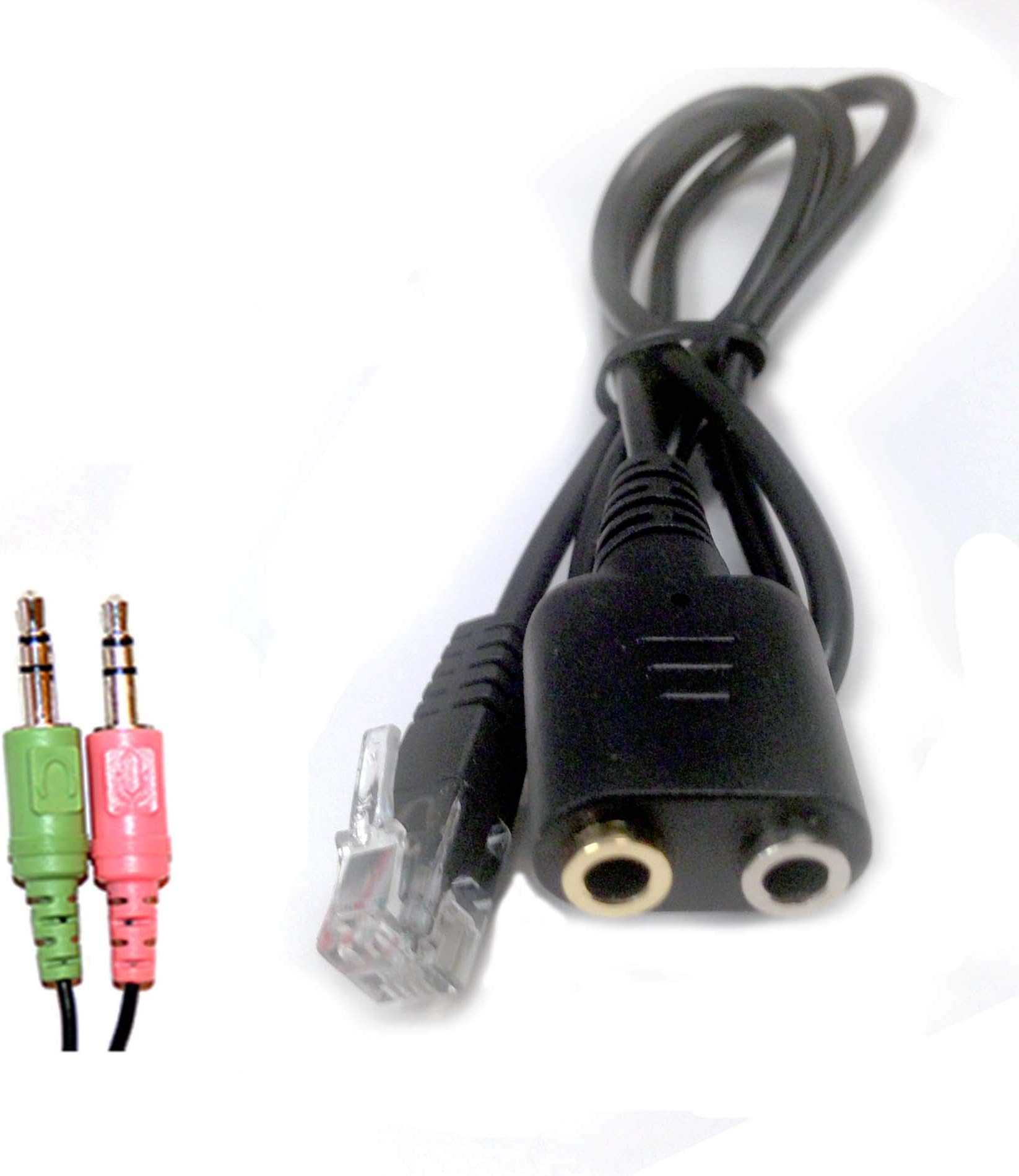 Headset Adapter to connect a PC headset to a Cisco IP Phone