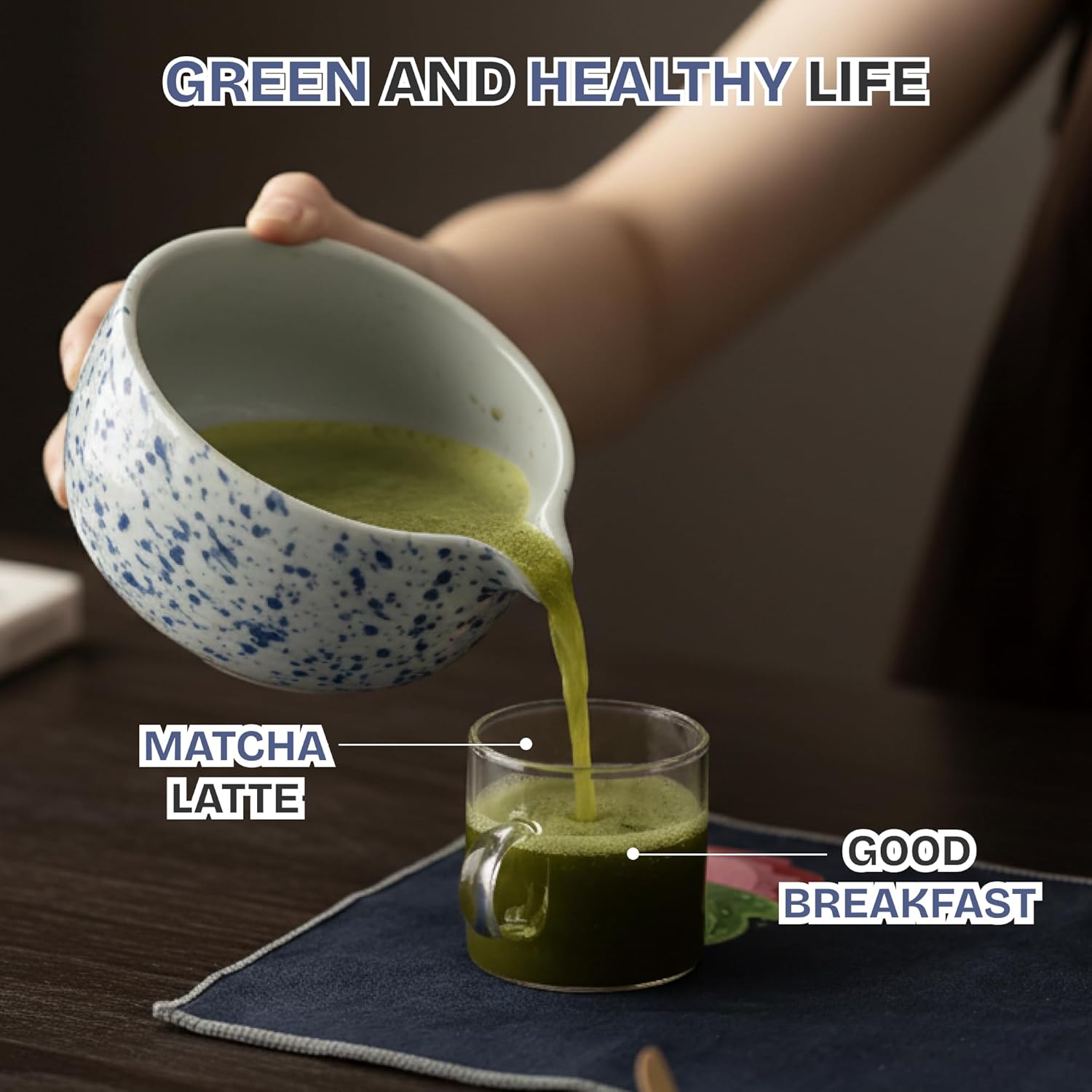 Ceremonial Matcha Kit – Japanese Matcha Whisk Set with Bowl, Bamboo Chasen, Scoop & Sifter – Traditional Matcha Making Set for Beginners - Image 5