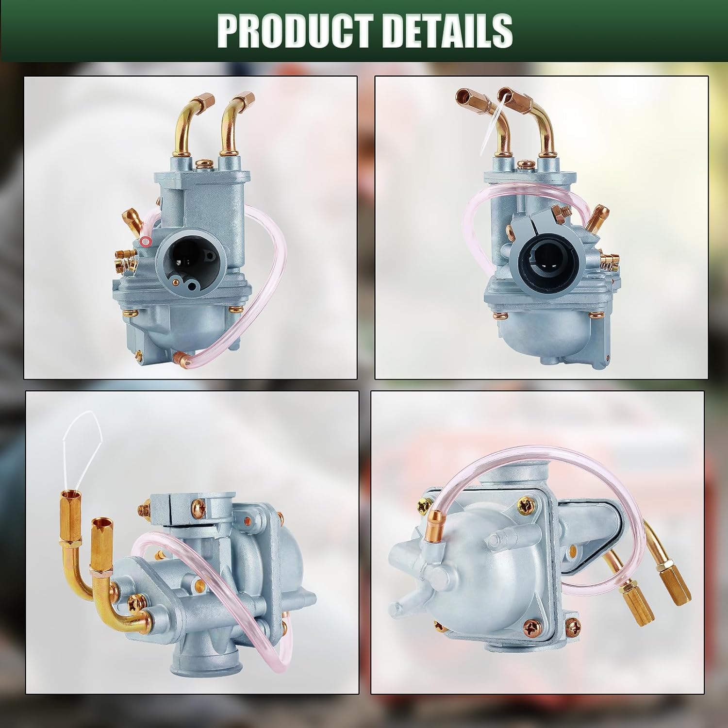 Carburetor + Throttle Cable + Choke Cable Compatible with Yamaha Peewee PW50 Y-Zinger PW 50 Gtmotor G50T Loncin PY50 LX50PY Jianshe PY50 Dirt Bike Motorcycle
